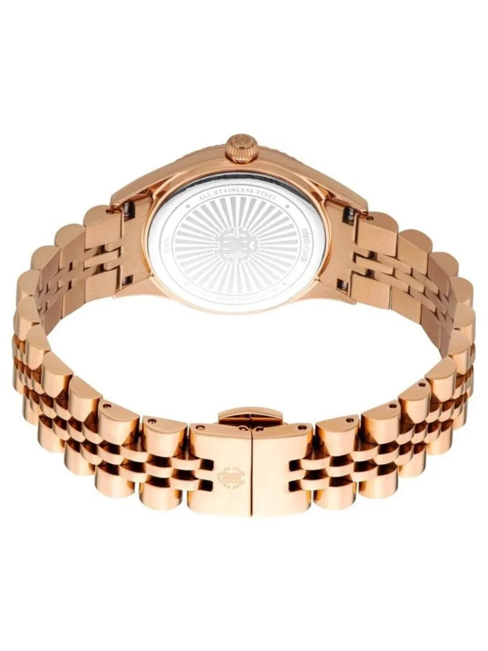 NWT Roberto Cavalli Logo Silver-tone Dial Ladies Watch